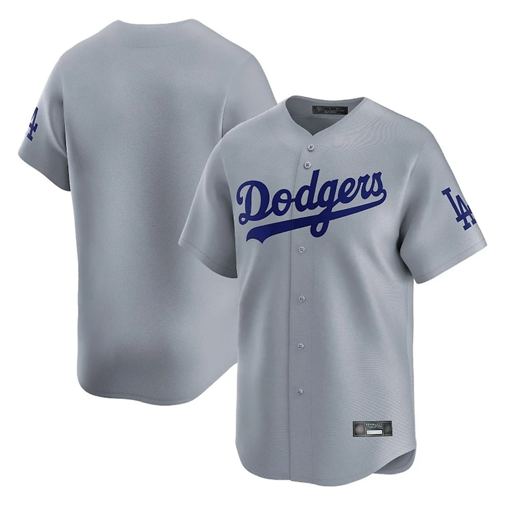 Johmsee LA.Dodgers Blank Player Gray Limited Home Stitched Jerseys