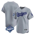 Johmsee LA.Dodgers Blank Player Gray Limited Home World Series Meet Stitched Jerseys