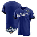 Johmsee LA.Dodgers Blank Player Royal City Connect Elite Home World Series Stitched Jerseys