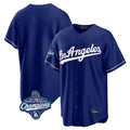 Johmsee LA.Dodgers Blank Player Royal Game World Series Meet Stitched Jerseys