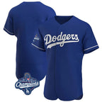 Johmsee LA.Dodgers Blank Player Royal Limited Elite Home World Series Meet Stitched Jerseys