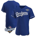 Johmsee LA.Dodgers Blank Player Royal Limited Elite Home World Series Stitched Jerseys