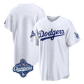 Johmsee LA.Dodgers Blank Player White Home Game World Series Meet Stitched Jerseys