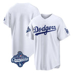 Johmsee LA.Dodgers Blank Player White Home Game World Series Meet Stitched Jerseys