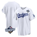 Johmsee LA.Dodgers Blank Player White Home Game World Series Stitched Jerseys