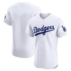Johmsee LA.Dodgers Blank Player White Limited Elite Home Stitched Jerseys