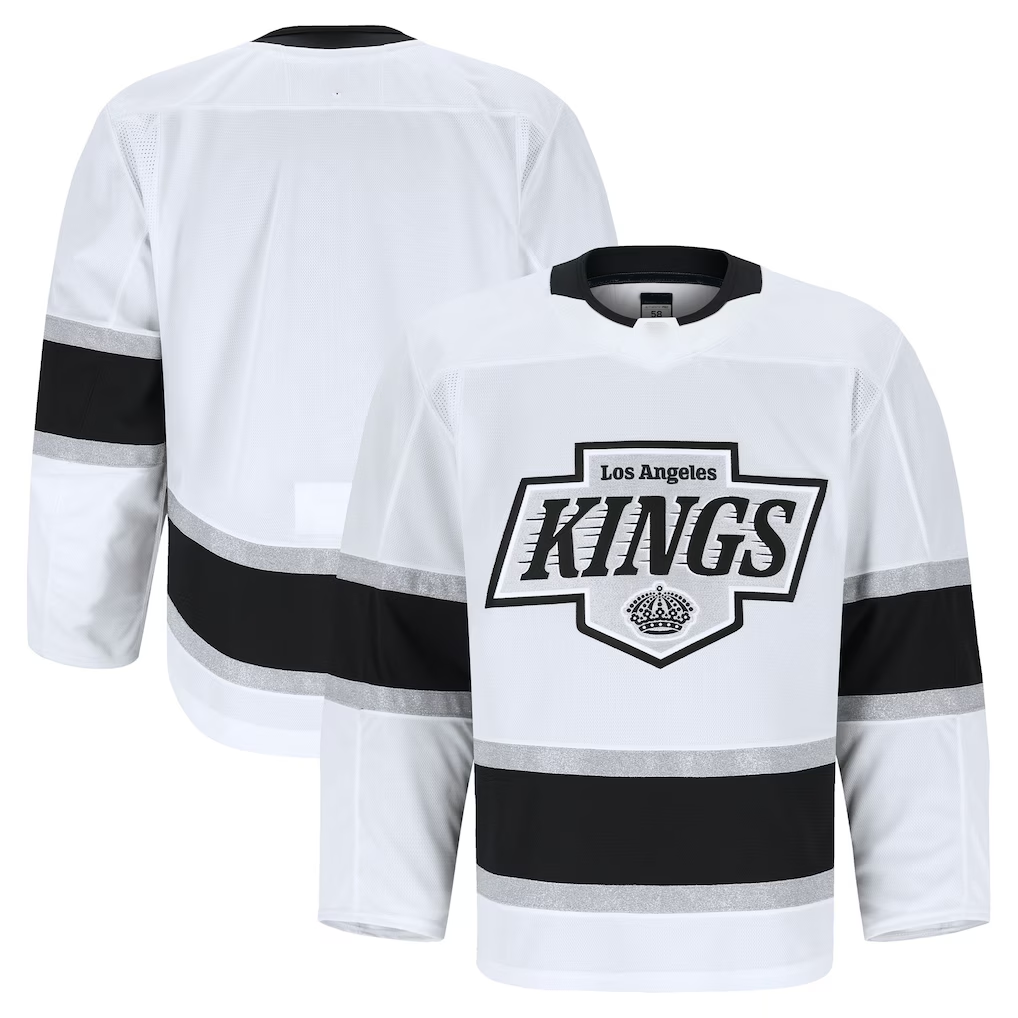 Johmsee LA.Kings White Away Authentic Pro Jerseys