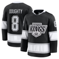 Johmsee LA.Kings #8 Drew Doughty Black Home Premium Jerseys