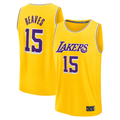 Johmsee LA.Lakers #15 Austin Reaves Gold Fast Break Replica Stitched Jerseys - Icon Edition