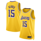 Johmsee LA.Lakers #15 Austin Reaves Gold Swingman Stitched Jerseys- Icon Edition