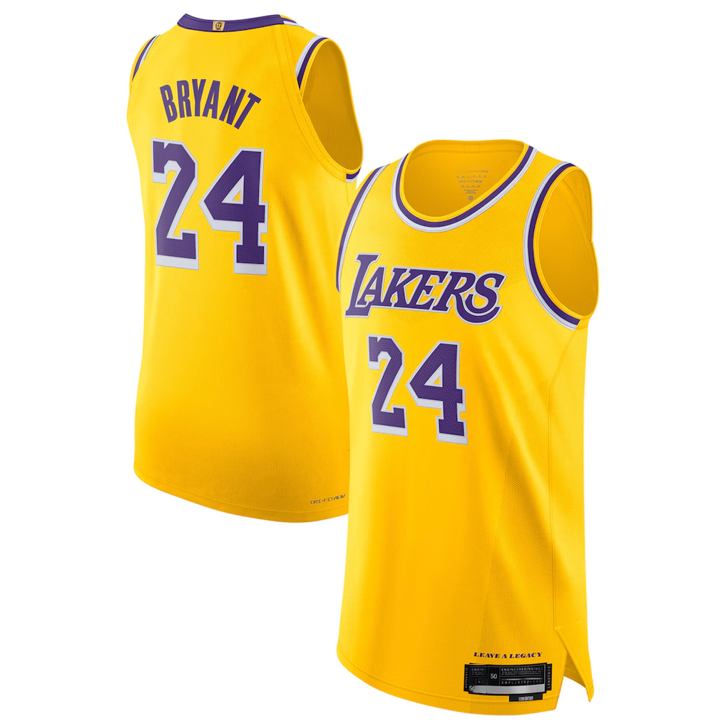 Johmsee LA.Lakers #24 Kobe Bryant Authentic Icon Stitched Jerseys