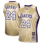 Johmsee LA.Lakers #24 Kobe Bryant Mitchell & Ness Gold Hall of Fame Class of 2020 #24 Authentic Hardwood Classics Jerseys