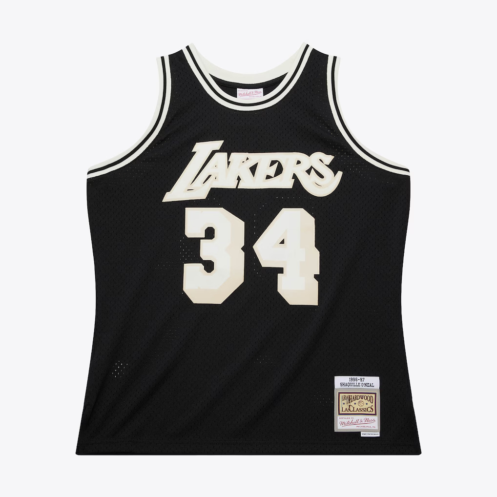 Johmsee LA.Lakers #34 Steve Nash Mitchell & Ness Off Court Swingman Stitched Jerseys