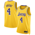 Johmsee LA.Lakers #4 Dalton Knecht Gold Swingman Stitched Jerseys