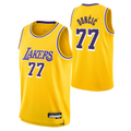 Johmsee LA.Lakers #77 Luka Don?i? Gold Swingman Stitched Jerseys - Icon Edition