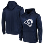 Johmsee LA.Rams Navy Pullover Hoodie Limited Game Blank Player Stitched Jerseys
