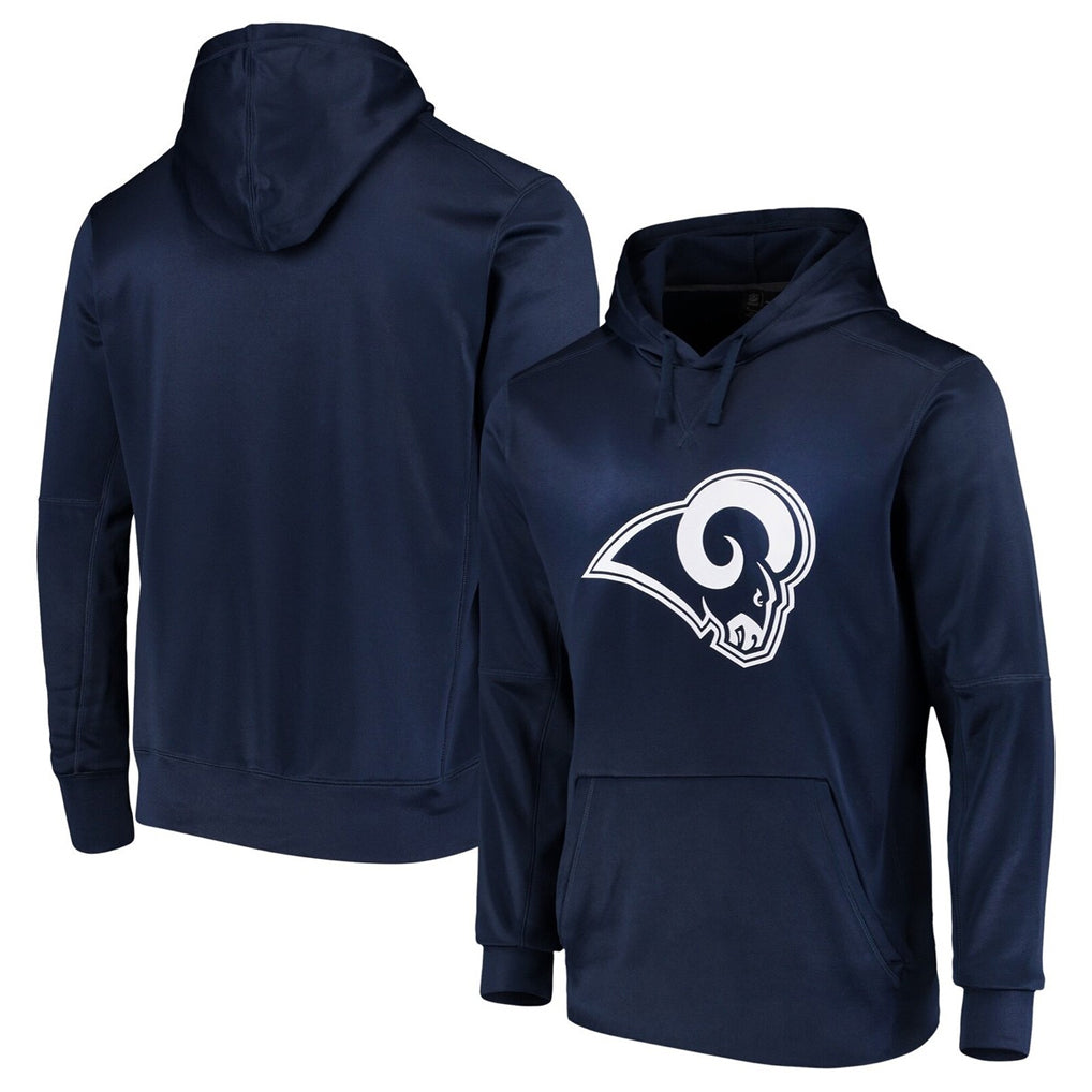 Johmsee LA.Rams Navy Pullover Hoodie Limited Game Blank Player Stitched Jerseys