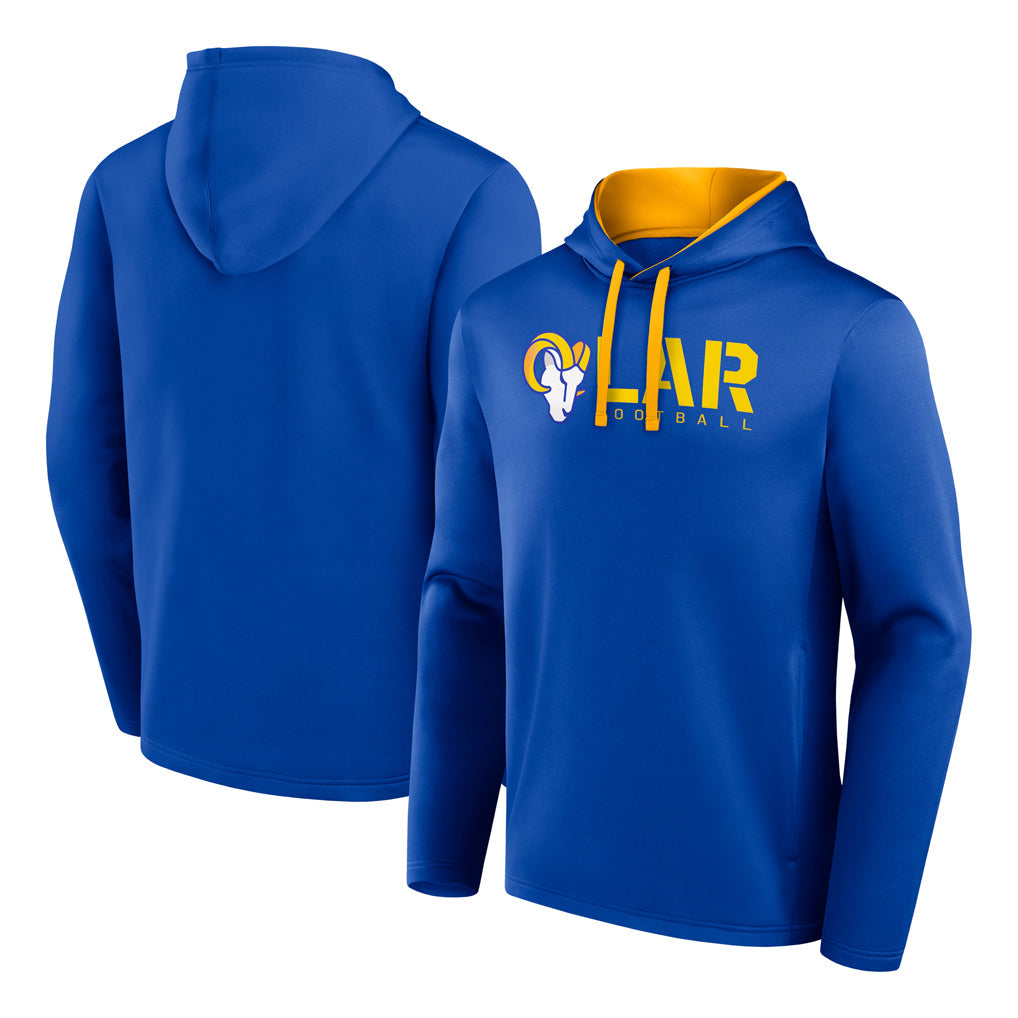 Johmsee LA.Rams Royal Pullover Hoodie Limited Game Blank Player Stitched Jerseys