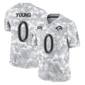 Johmsee LA.Rams #0 Byron Young Player Arctic Camo Salute To Service Limited Game Stitched Jerseys