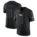 Johmsee LA.Rams #0 Byron Young Player Black Impact Limited Home Game Stitched Jerseys