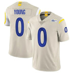 Johmsee LA.Rams #0 Byron Young Player Bone Limited Vapor Home Game Stitched Jerseys