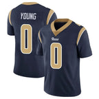 Johmsee LA.Rams #0 Byron Young Player Navy Limited Vapor Untouchable Home Game Stitched Jerseys