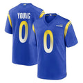 Johmsee LA.Rams #0 Byron Young Player Royal Home Game Stitched Jerseys