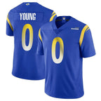 Johmsee LA.Rams #0 Byron Young Player Royal Limited Vapor Untouchable Home Game Stitched Jerseys