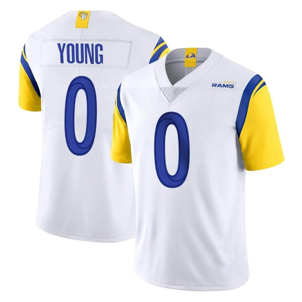 Johmsee LA.Rams #0 Byron Young Player White Limited Vapor Untouchable Home Game Stitched Jerseys