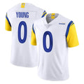 Johmsee LA.Rams #0 Byron Young Player White Limited Vapor Untouchable Home Game Stitched Jerseys