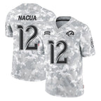 Johmsee LA.Rams #12 Puka Nacua Player Arctic Camo Salute To Service Limited Game Stitched Jerseys