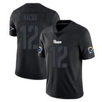 Johmsee LA.Rams #12 Puka Nacua Player Black Impact Limited Home Game Stitched Jerseys