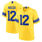 Johmsee LA.Rams #12 Puka Nacua Player Gold Classic Sol Home Game Stitched Jerseys