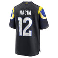 Johmsee LA.Rams #12 Puka Nacua Player Midnight Blue Rivalries Collection Game Stitched Jersey
