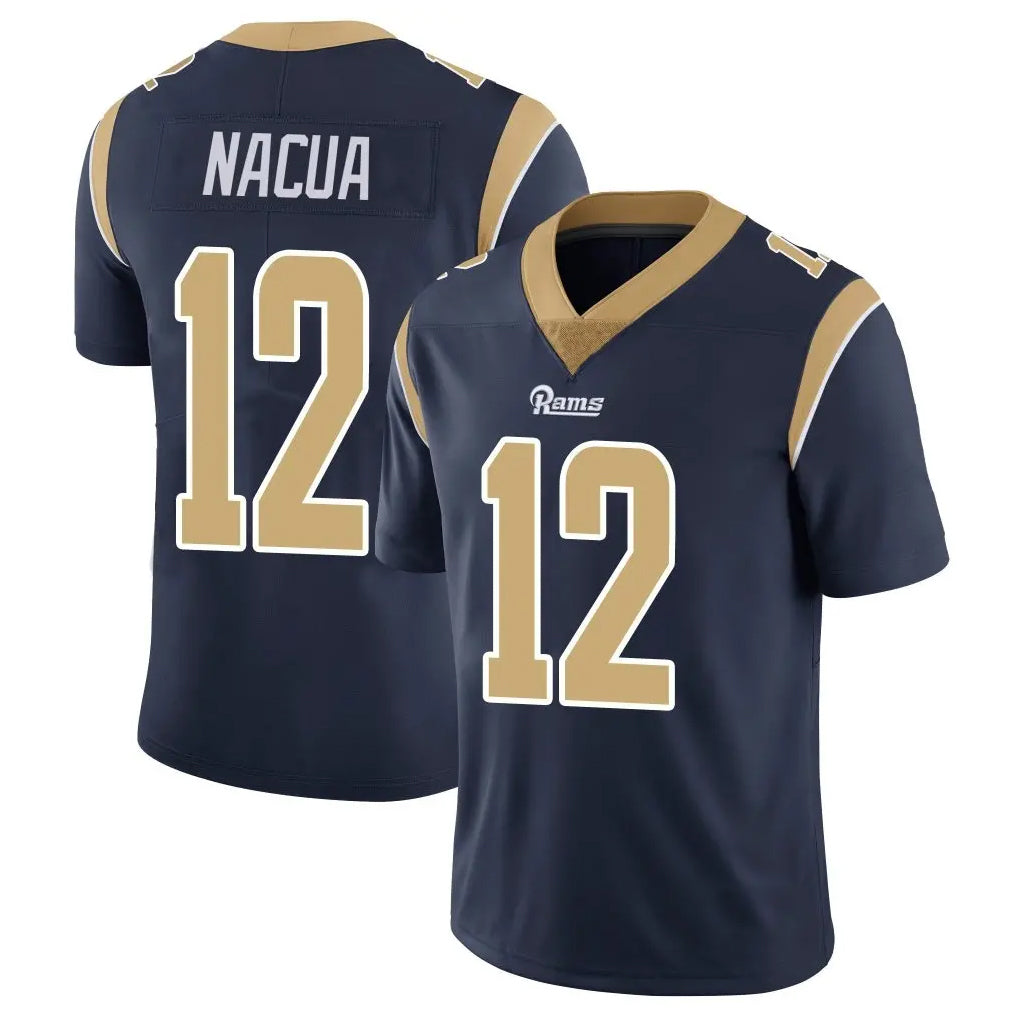 Johmsee LA.Rams #12 Puka Nacua Player Navy Limited Vapor Untouchable Home Game Stitched Jerseys