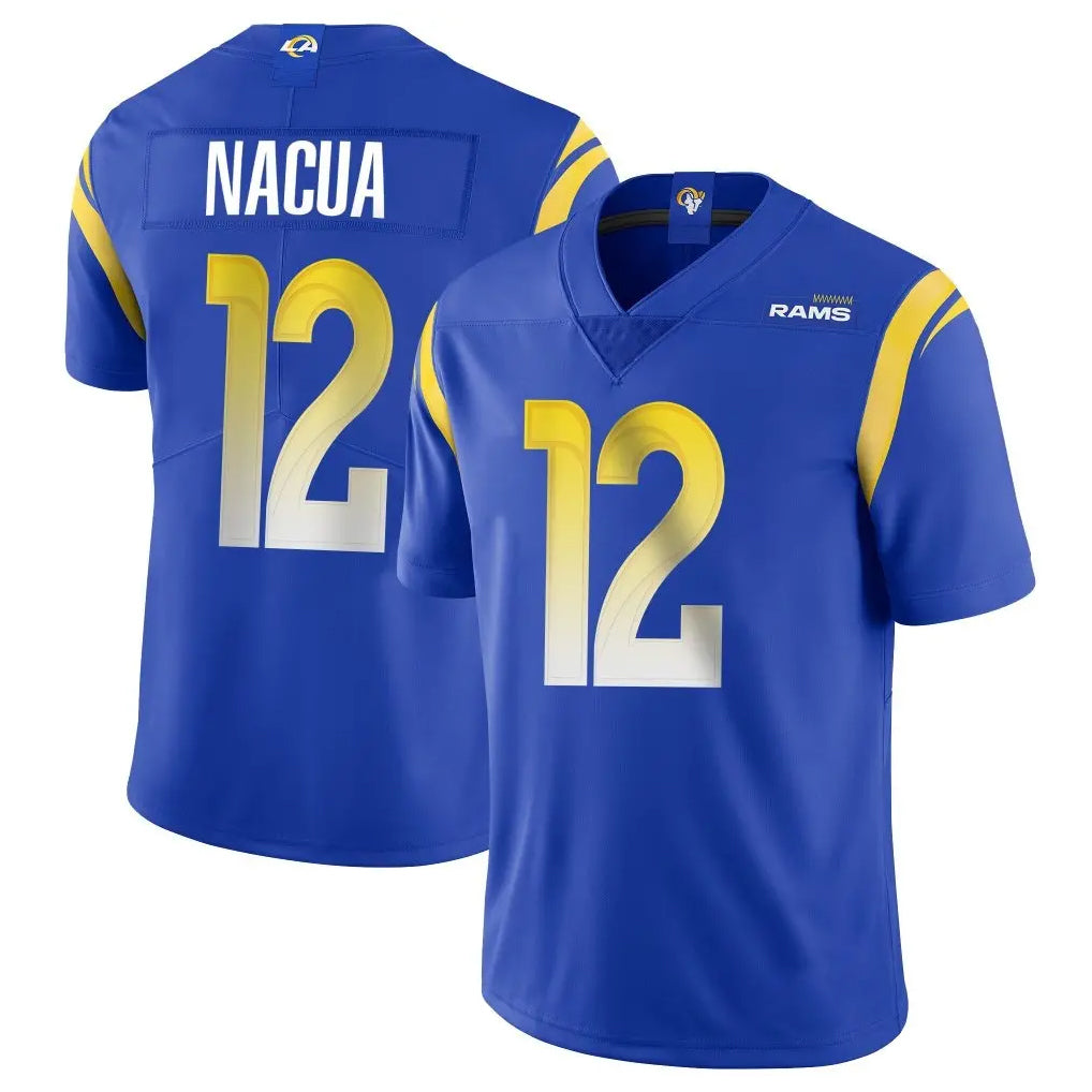 Johmsee LA.Rams #12 Puka Nacua Player Royal Limited Vapor Untouchable Home Game Stitched Jerseys