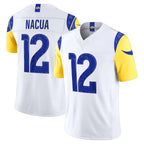 Johmsee LA.Rams #12 Puka Nacua Player White Vapor F.U.S.E. Limited Home Game Stitched Jerseys