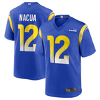 Johmsee LA.Rams #12 Puka Nacua Royal Game Player Jersey American Stitched Jerseys
