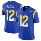 Johmsee LA.Rams #12 Puka Nacua Royal Vapor F.U.S.E. Limited Player Stitched Jerseys