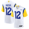Johmsee LA.Rams #12 Puka Nacua White Game Player Jersey American Stitched Jerseys