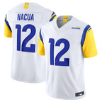 Johmsee LA.Rams #12 Puka Nacua White Vapor F.U.S.E. Limited Player Stitched Jerseys