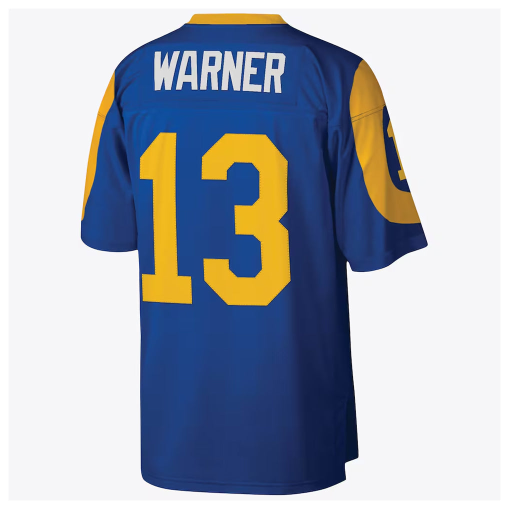 Johmsee LA.Rams #13 Kurt Warner Player Royal Mitchell & Ness Legacy Retired Limited Stitched Jerseys