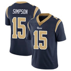 Johmsee LA.Rams #15 Ty Simpson Player Navy Limited Vapor Untouchable Home Game Stitched Jerseys