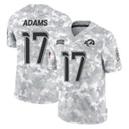 Johmsee LA.Rams #17 Davante Adams Player Arctic Camo Salute To Service Limited Game Stitched Jerseys