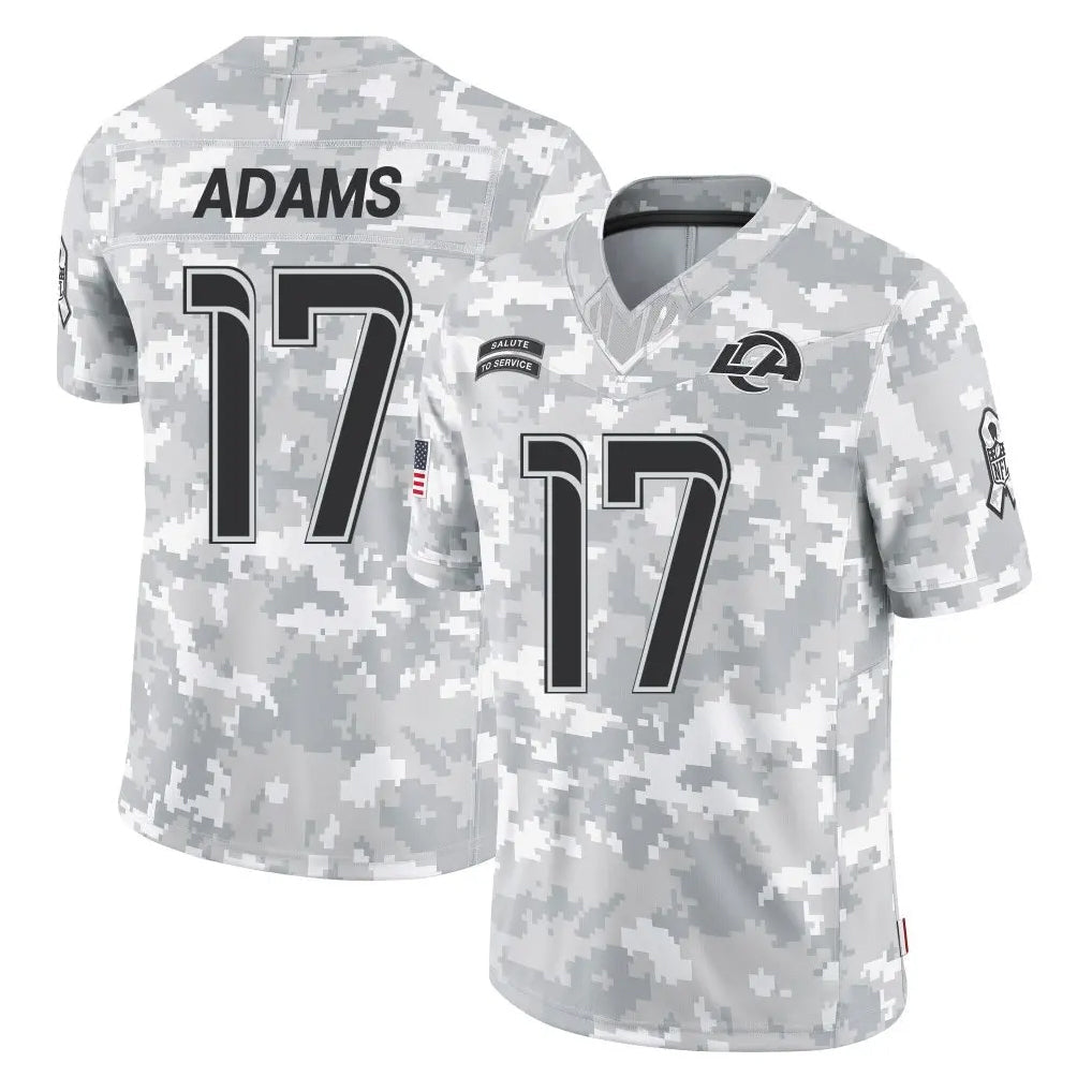 Johmsee LA.Rams #17 Davante Adams Player Arctic Camo Salute To Service Limited Game Stitched Jerseys
