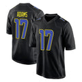 Johmsee LA.Rams #17 Davante Adams Player Black Fashion Limited Home Game Stitched Jerseys