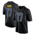 Johmsee LA.Rams #17 Davante Adams Player Black Fashion Limited Home Game Stitched Jerseys
