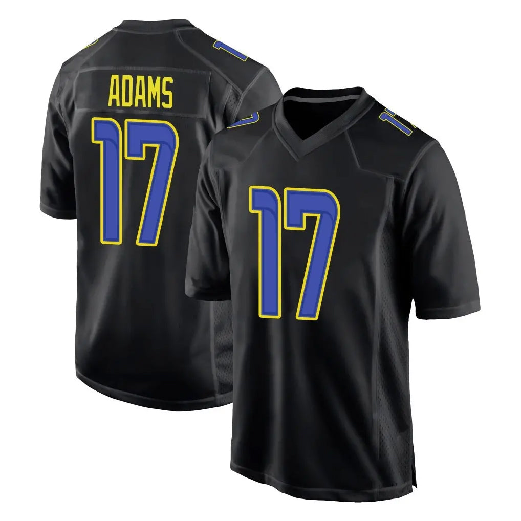 Johmsee LA.Rams #17 Davante Adams Player Black Fashion Limited Home Game Stitched Jerseys