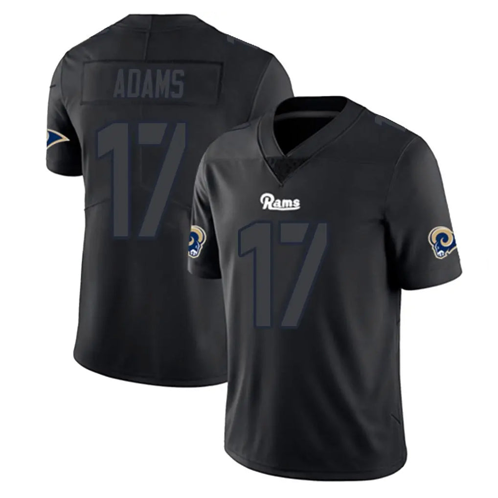 Johmsee LA.Rams #17 Davante Adams Player Black Impact Limited Home Game Stitched Jerseys