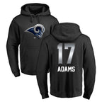 Johmsee LA.Rams #17 Davante Adams Player Black Pullover Hoodie Limited Game Stitched Jerseys